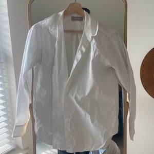 Everlane white relaxed poplin shirt